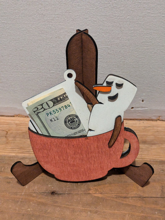 Chillin Snowman (gift card holder)