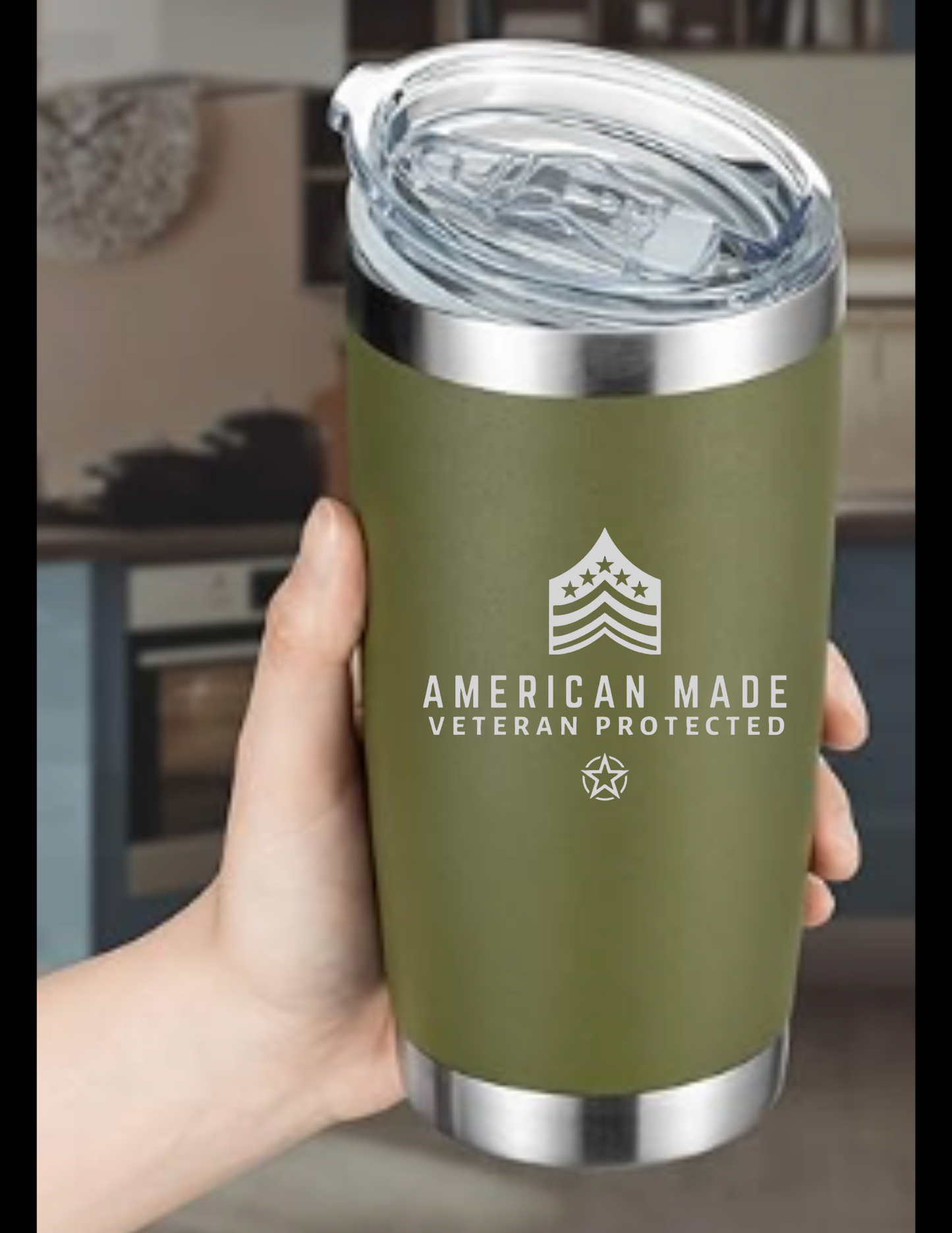 American Made Veteran Protected Travel Cup