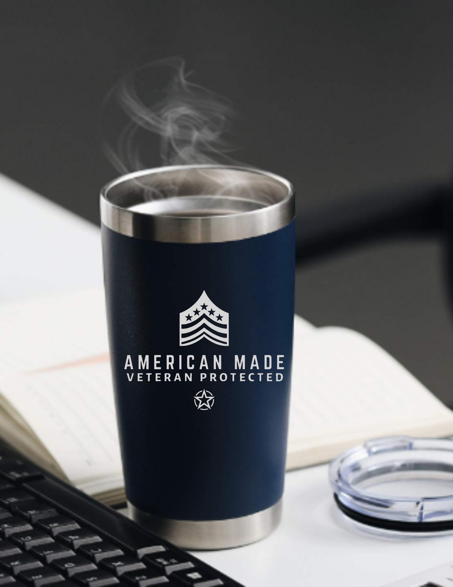 American Made Veteran Protected Travel Cup