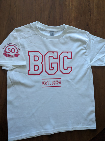 White T-Shirt - Pink Lettering