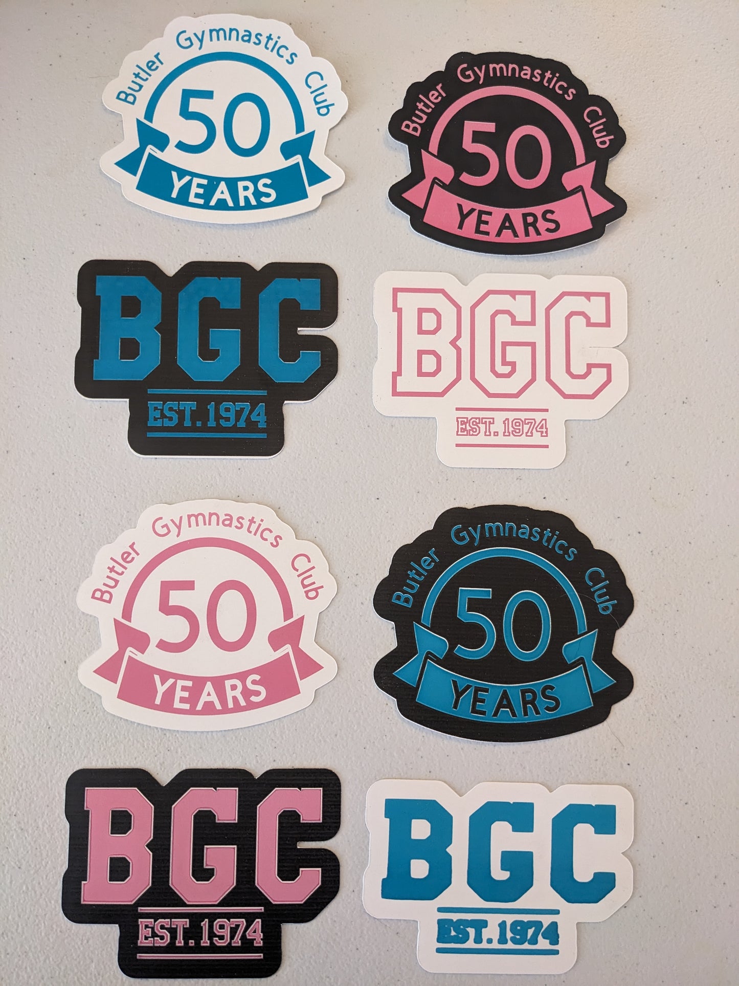 BGC 50th Waterproof Stickers