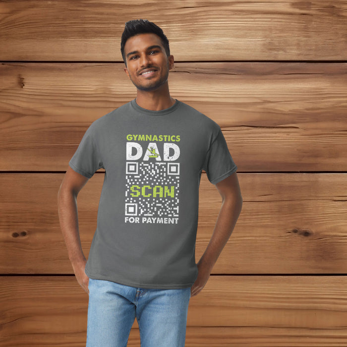 Gymnastics Dad Scan to Pay Here Shirt