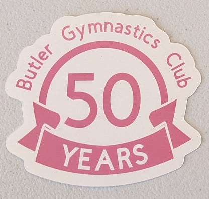 BGC 50th Waterproof Stickers