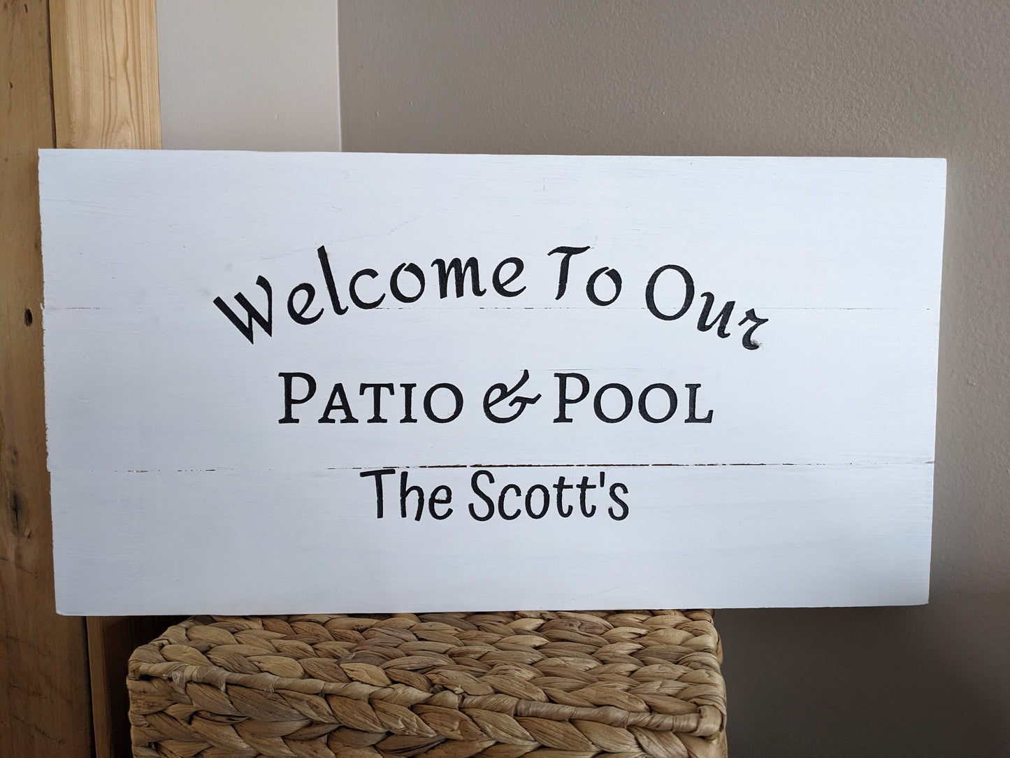 Engraved Wood Sign