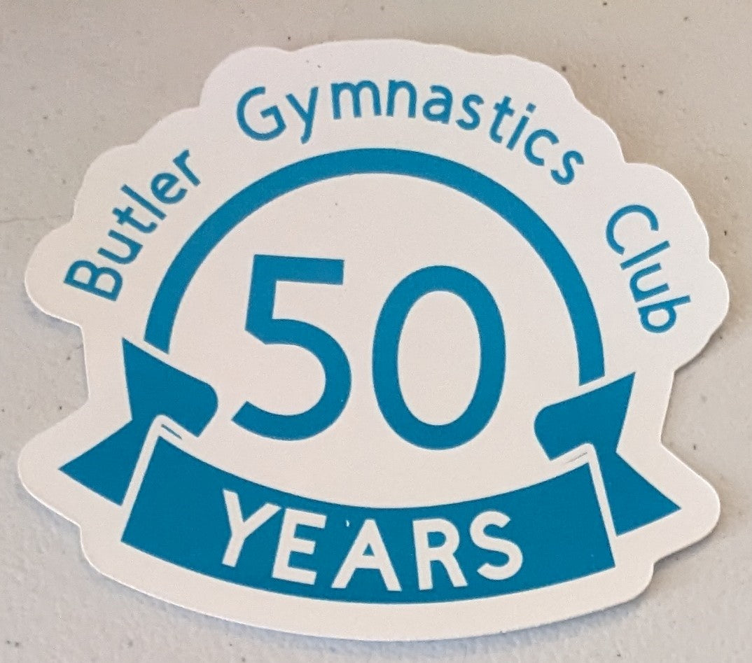 BGC 50th Waterproof Stickers